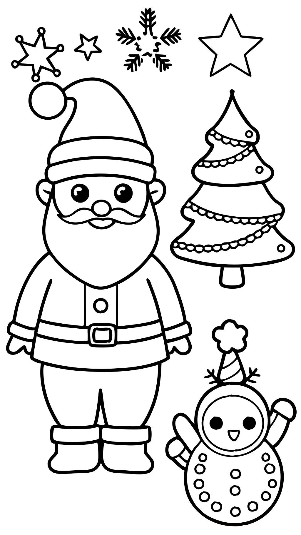 coloriages de Noël préscolaire